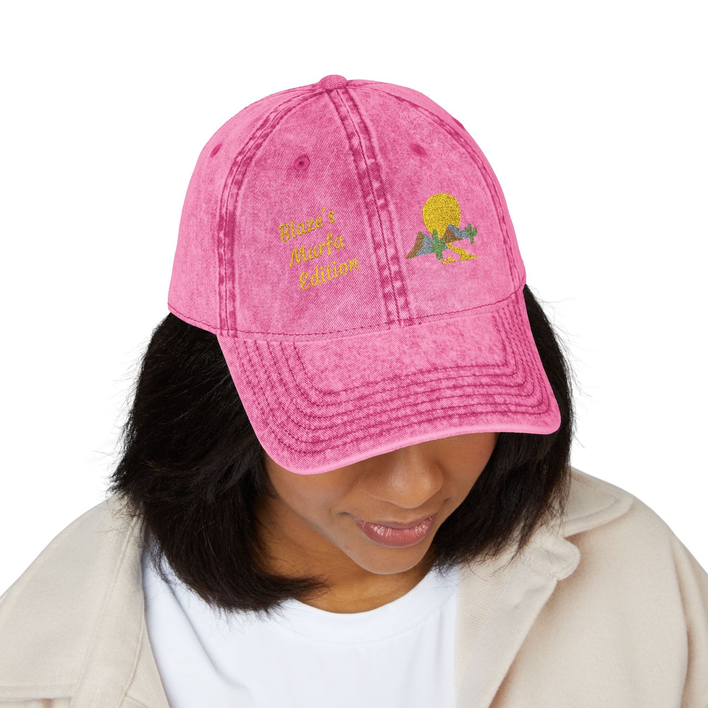 Jax Blaze Marfa Edition Vintage Embroidered Cap - Unisex Summer Streetwear