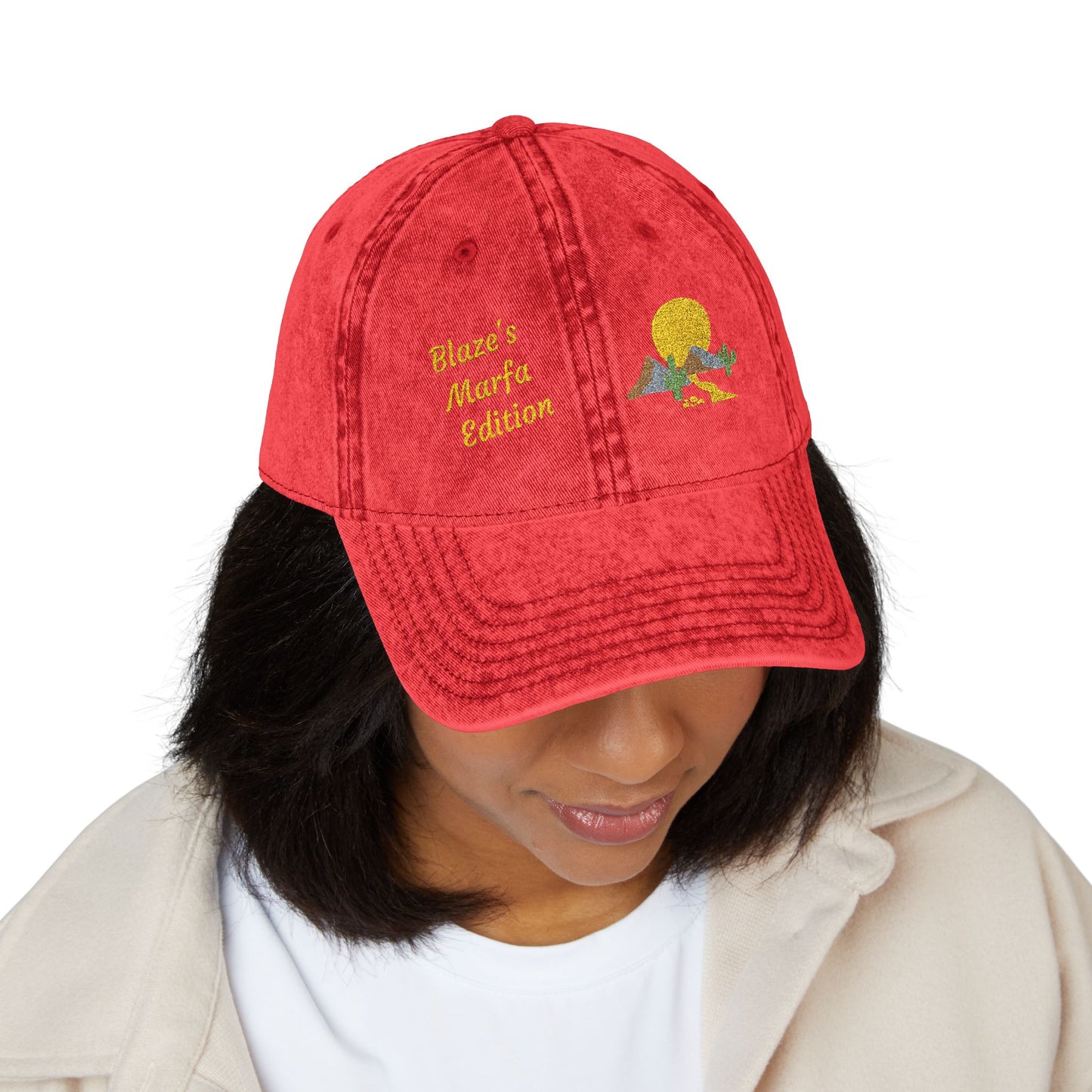 Jax Blaze Marfa Edition Vintage Embroidered Cap - Unisex Summer Streetwear