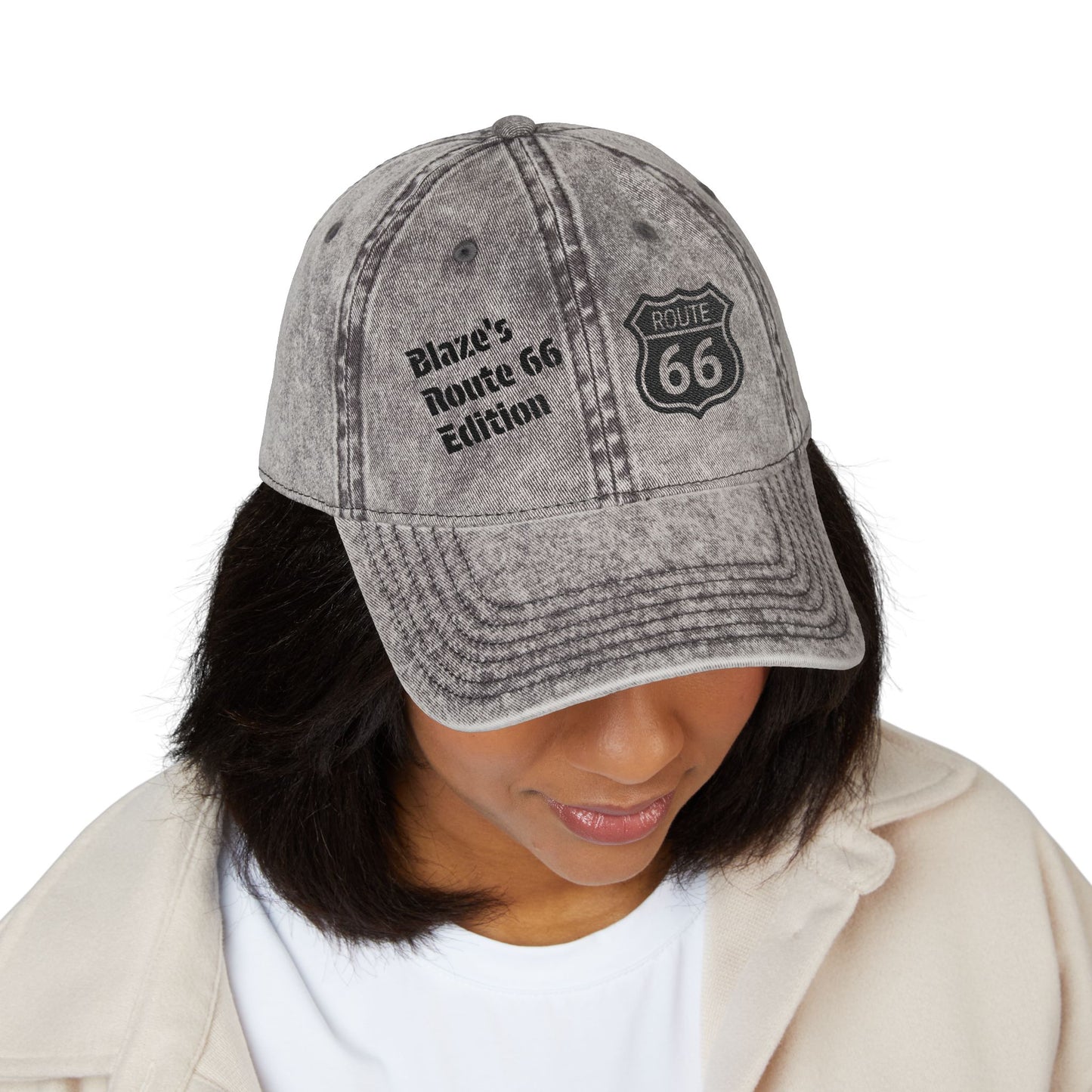 Jax Blaze Ryder's Route 66 Adventure Cap: Retro Unisex Style for Vintage Souls & Road Warriors