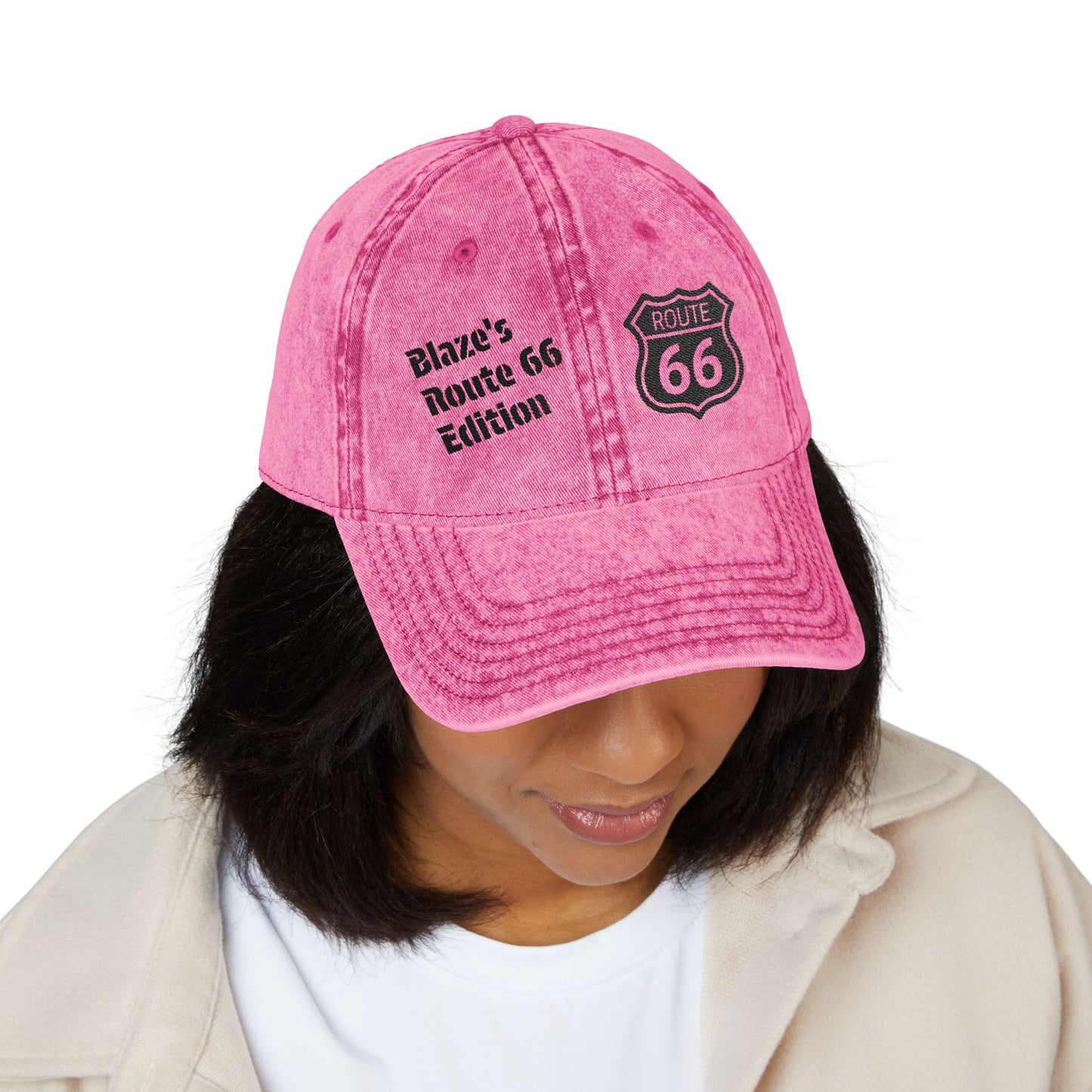 Jax Blaze Ryder's Route 66 Adventure Cap: Retro Unisex Style for Vintage Souls & Road Warriors